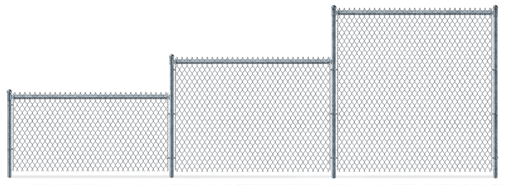 Residential Chain Link fence height options Danville Virginia