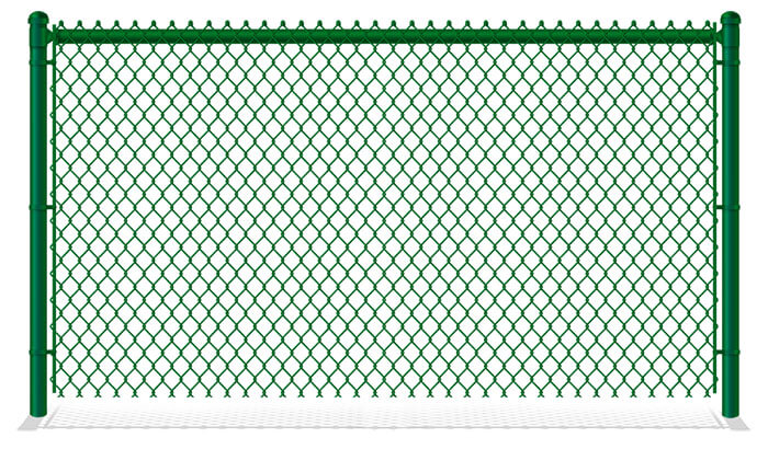 Green Plastic Coated Chain Link Fence Company in Danville Virginia
