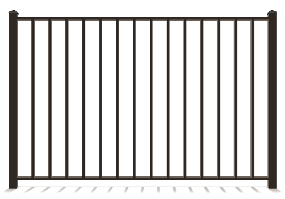 Decorative Steel 2 Rail Fence in Danville Virginia