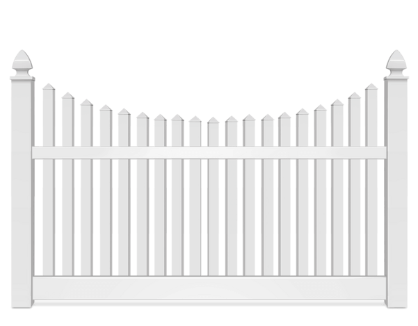 Vinyl Scalloped fence contractor in Danville Virginia