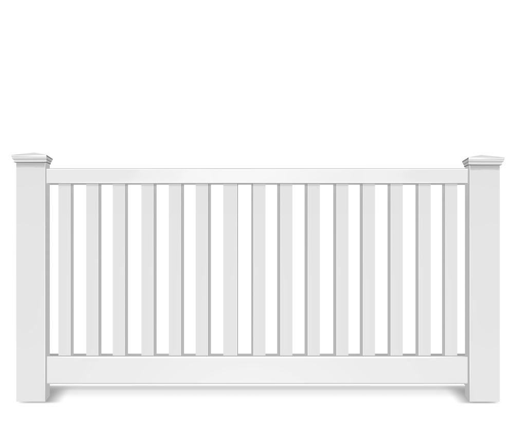 Vinyl picket fence contractor in Danville Virginia