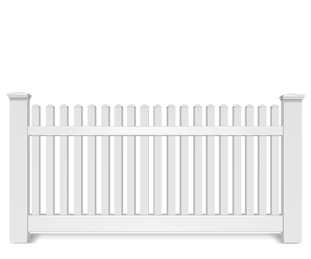 Vinyl picket fence contractor in Danville Virginia