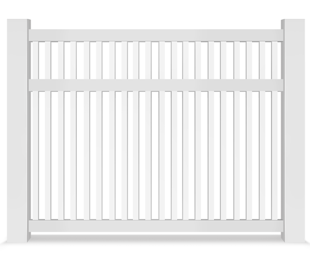 Vinyl semi-privacy fence contractor in Danville Virginia