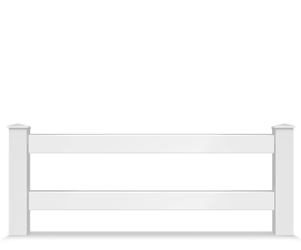 Vinyl split rail farm fence contractor in Danville Virginia