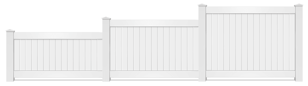 Residential Vinyl fence height options Danville Virginia