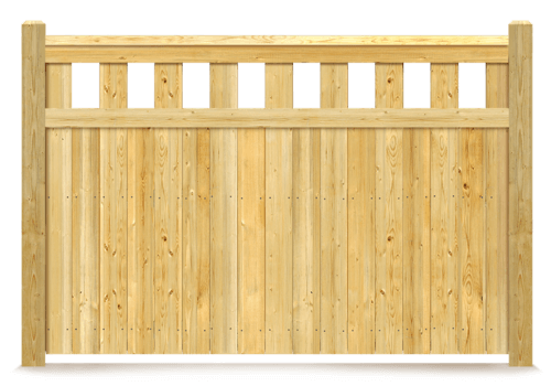 Alternating Picket wood fence in Danville Virginia