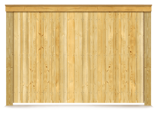 Cap & Trim wood fence in Danville Virginia