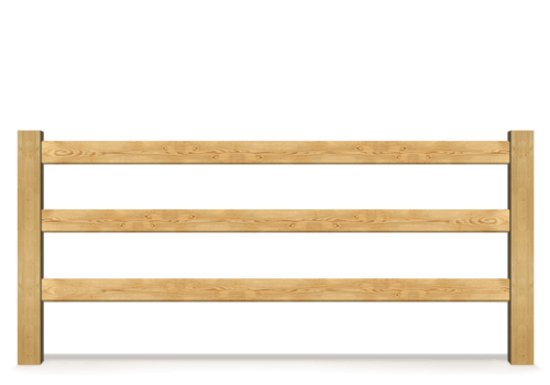 Post & Board wood fence in Danville Virginia