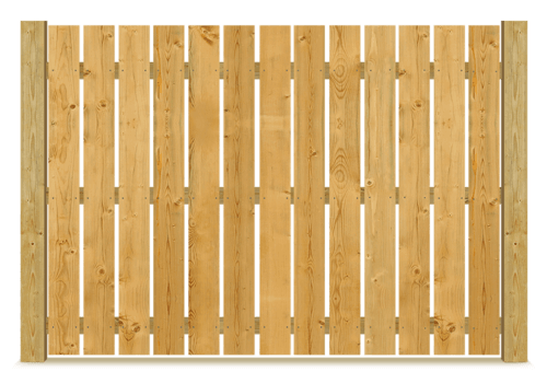 Spaced Picket wood fence in Danville Virginia