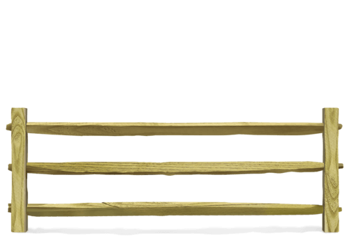 Split Rail wood fence in Danville Virginia