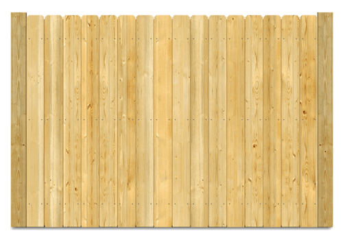 Stockade wood fence in Danville Virginia