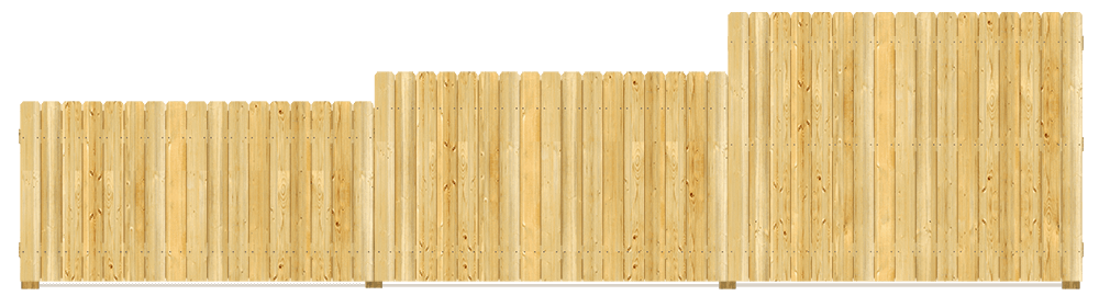 Residential Wood fence height options Danville Virginia