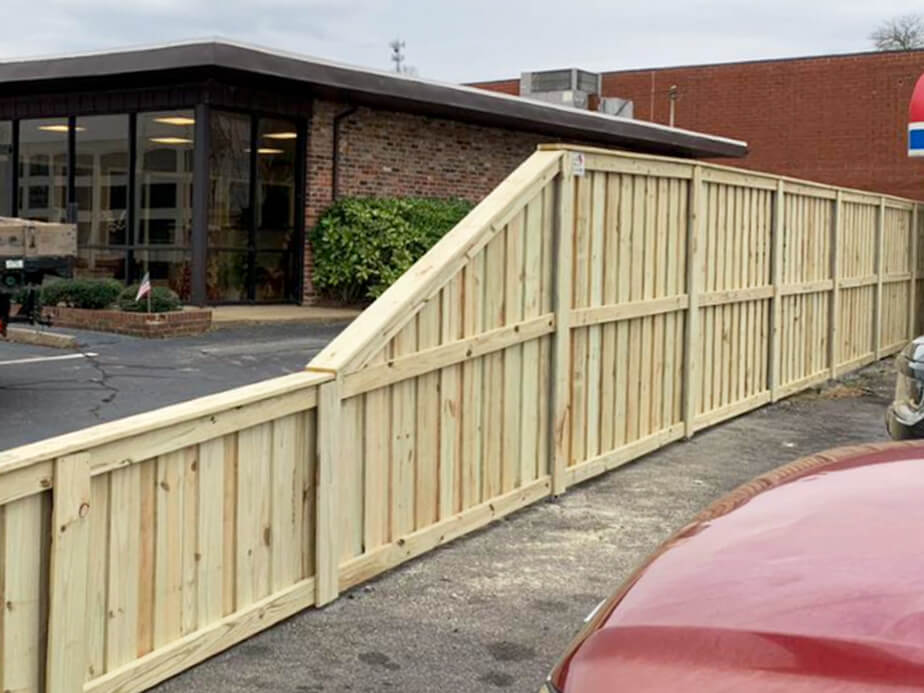 Wood fence contractor in Danville Virginia