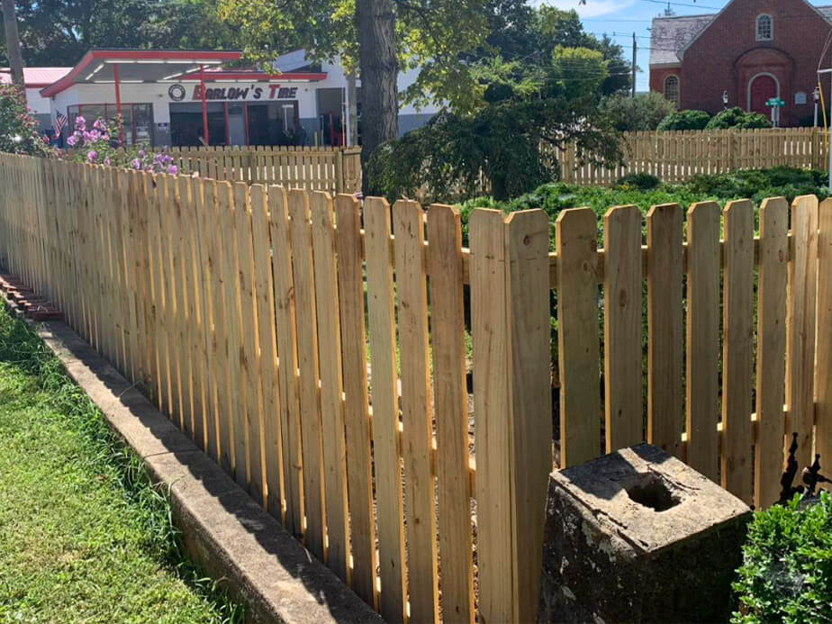 wood fence Danville Virginia