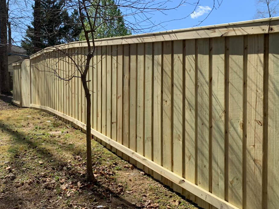 Martinsville Virginia wood privacy fencing